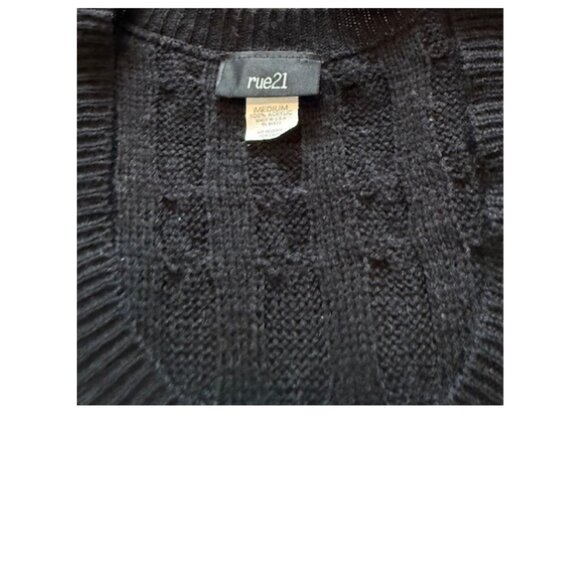 Rue 21 Black Knit Dress Size M - Picture 3 of 6